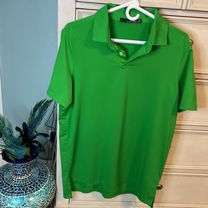 mens Ralph Lauren X vibrant green golf polo M